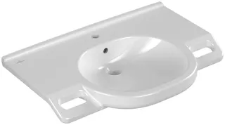 Villeroy & Boch Waschbecken ViCare 810x560mm ov 1HL. m. ÜL. Weiß Alpin AntiBac CeramicPlus – Bild 3