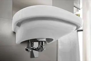 Villeroy & Boch Waschbecken ViCare 555x540mm Oval 1HL. mit Überlauf Weiß Alpin CeramicPlus – Bild 3