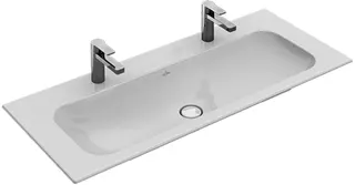Villeroy & Boch Schrankwaschtisch Finion 1200x500mm re-eckig 2HL. o. ÜL. Stone White cplus
