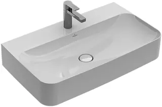 Villeroy & Boch Waschtisch Finion 800x470mm re-eckig 1HL. m. verd ÜL. Unterseite geschl StoneWhite c+