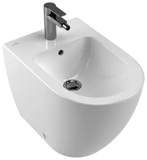 Villeroy & Boch Bidet Subway 2.0 560x375x400mm Oval bodenstehend Weiß Alpin CeramicPlus – Bild 2