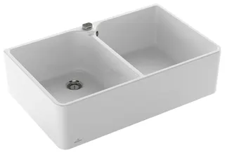 Villeroy & Boch Spülstein 80 X 220x795mm Exc-Garn. Spülbecken m.tig Keram. Weiß Alpin cplus – Bild 2