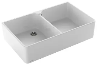 Villeroy & Boch Spülstein 90 X 220x900mm Ablgarn. Spülbecken m.tig Keram. Weiß Alpin cplus – Bild 2