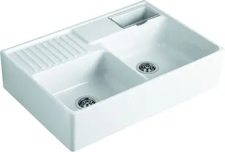 Villeroy & Boch Spülstein 895x630mm Ablgarn. Spülbecken m.tig Keram. Snow White cplus