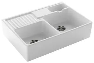 Villeroy & Boch Spülstein 895x630mm Ablgarn. Spülbecken m.tig Keram. Stone White c+