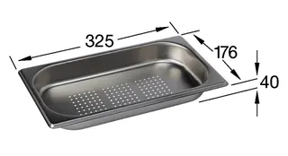 Villeroy & Boch Dampfgarschale 1/3 176x325mm aus Edelstahl Edelstahl – Bild 2