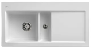Villeroy & Boch EB-SP Subway 60 1000x510mm Ablgarn. IB links aus Keramik Stone White cplus – Bild 2