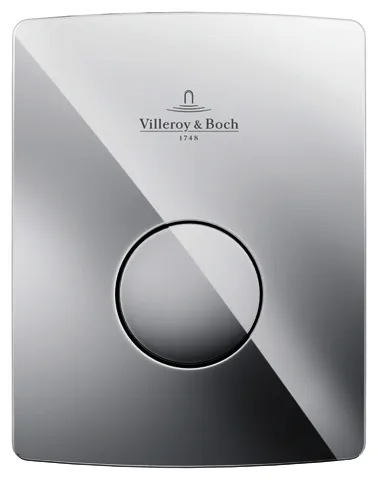 Villeroy & Boch Urinal-Betätigungsplatte ViConnect 162x62x128mm 1-Mengen-Spülung Verchromt