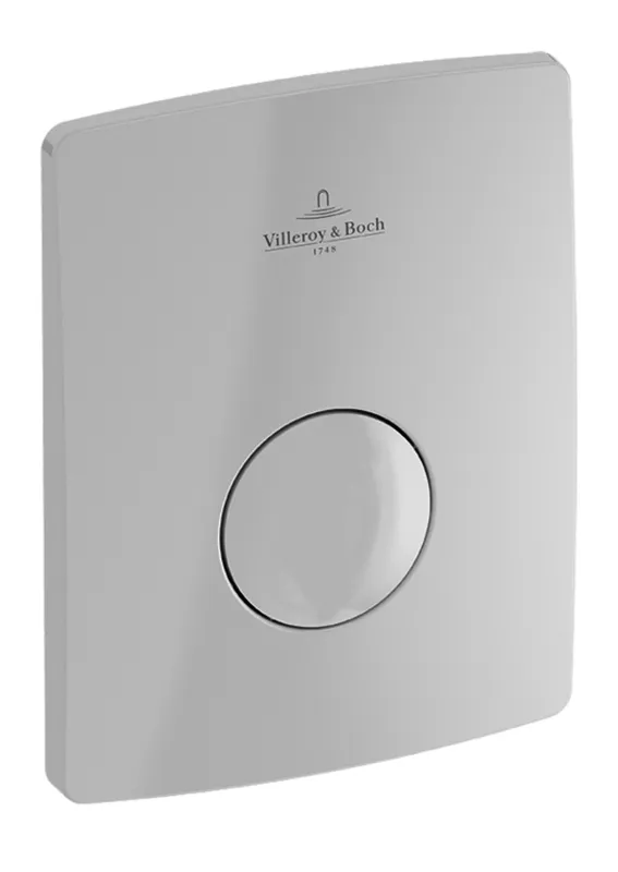 Villeroy & Boch Urinal-Betätigungsplatte ViConnect 162x62x128mm 1-Sp. Chrom Edelmatt