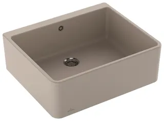 Villeroy & Boch Spülstein 60 X 595x500mm Ablgarn. Spülbecken m.tig aus Keramik Crema cplus – Bild 2