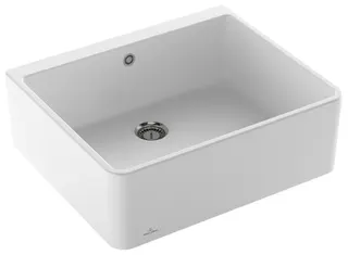 Villeroy & Boch Spülstein 60 X 595x500mm Ablgarn. Spülbecken m.tig Keram. Stone White c+