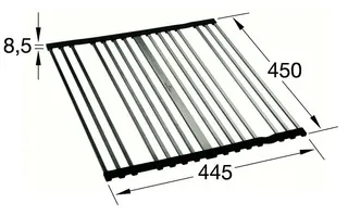 Villeroy & Boch Rollrost 450x439mm aus Edelstahl Edelstahl