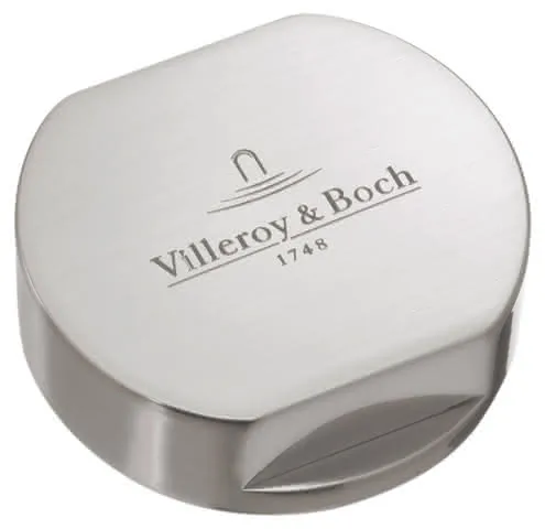 Villeroy & Boch Abdeckkappe für Einzeldrehgriff 940526 49x49mm aus Edelstahl Verchromt