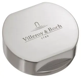 Villeroy & Boch Abdeckkappe für Einzeldrehgriff 940526 49x49mm aus Edelstahl Verchromt