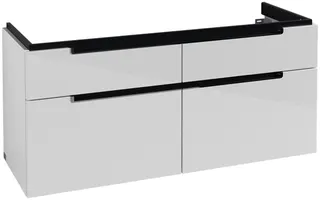 Villeroy & Boch WTUS Subway 2.0 A9171 1287x590x449mm 4 Ausz. Waschtisch m.tig Glossy White – Bild 3