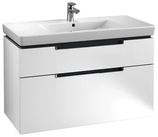 Villeroy & Boch WTUS Subway 2.0 10 987x590x449mm 2 Ausz. Waschtisch m.tig White Matt – Bild 2