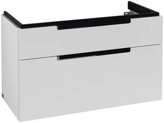 Villeroy & Boch WTUS Subway 2.0 10 987x590x449mm 2 Ausz. Waschtisch m.tig White Matt – Bild 3