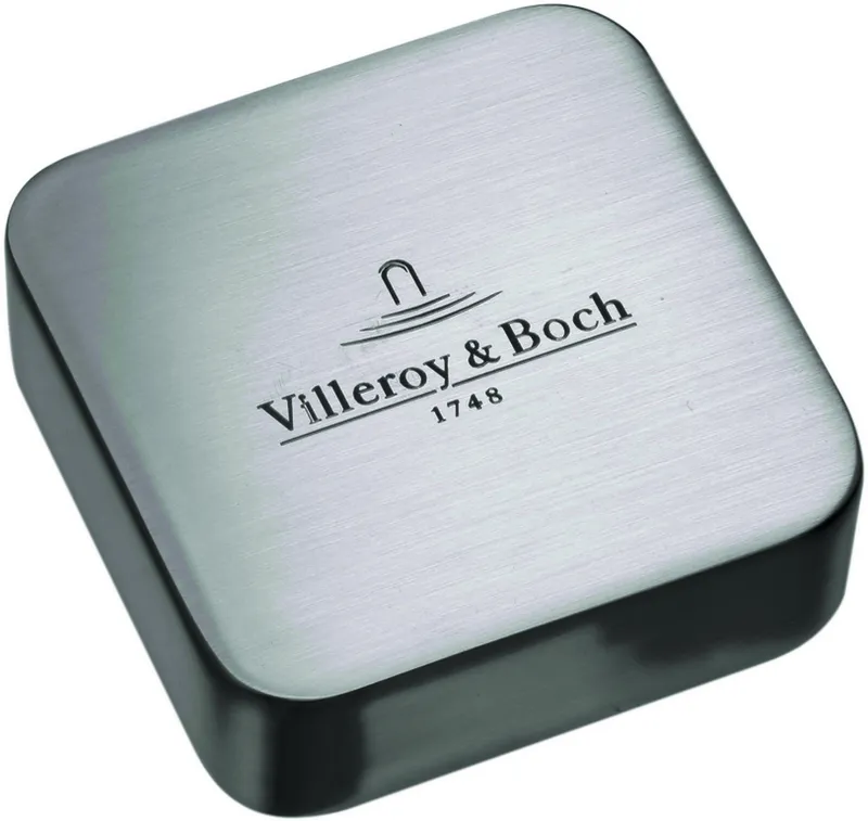 Villeroy & Boch Abdeckkappe für Doppeldrehgriff 940535 49x49mm aus Edelstahl gebürstet