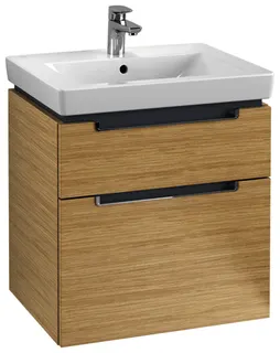 Villeroy & Boch WTUS Subway 2.0 10 587x590x454mm 2 Ausz. Waschtisch m.tig Nordic Oak – Bild 2