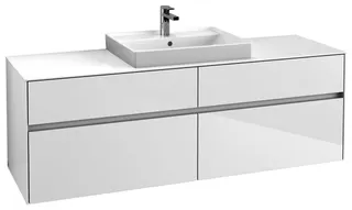 Villeroy & Boch WTUS Collaro C025 1600x548x500mm 4 Ausz. Waschtisch m.tig Glossy White – Bild 2