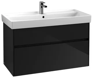 Villeroy & Boch WaschbeckenUS Collaro 954x546x444mm 2 Ausz. Waschbecken m.tig Glossy Grey