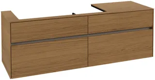 Villeroy & Boch WaschbeckenUS Collaro C029 1600x548x 500mm 4 Ausz. Waschbecken links Nordic Oak