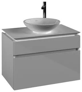 Villeroy & Boch WaschbeckenUS Legato 800x550x500mm 2 Ausz. Waschbecken m.tig Glossy White – Bild 2