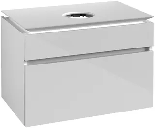 Villeroy & Boch WaschbeckenUS Legato 800x550x500mm 2 Ausz. Waschbecken m.tig Glossy White – Bild 3