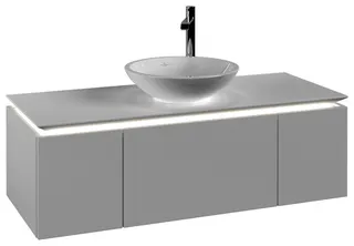 Villeroy & Boch WTUS Legato 1200x380x500mm m. Bel. 3 Ausz. Waschtisch m.tig White Matt – Bild 2