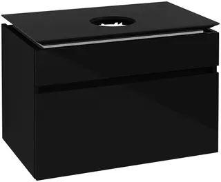 Villeroy & Boch WaschbeckenUS Legato 800x550x500mm 2 Ausz. Waschbecken m.tig Glossy Grey – Bild 3
