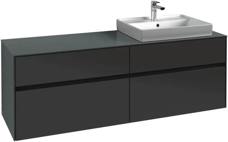 Villeroy & Boch WaschbeckenUS Collaro C023 1600x548x 500mm 4 Ausz. Waschbecken rechts White Matt