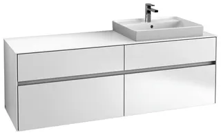 Villeroy & Boch WaschbeckenUS Collaro C023 1600x548x 500mm 4 Ausz. Waschbecken rechts White Matt – Bild 2