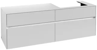 Villeroy & Boch WaschbeckenUS Collaro C023 1600x548x 500mm 4 Ausz. Waschbecken rechts White Matt – Bild 3