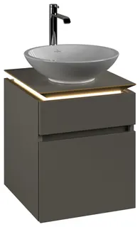 Villeroy & Boch WaschbeckenUS Legato 450x550x500mm m. Bel. 2 Ausz. Waschbecken m.tig Soft Grey – Bild 2