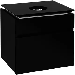 Villeroy & Boch WTUS Legato 600x550x500mm 2 Ausz. Waschtisch m.tig Black Matt Lacquer – Bild 3