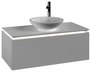 Villeroy & Boch WTUS Legato 1000x380x500mm m. Bel. 1 Ausz. Waschtisch m.tig White Matt – Bild 2