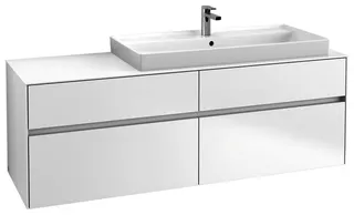 Villeroy & Boch WaschbeckenUS Collaro C030 1600x548x 500mm 4 Ausz. Waschbecken rechts White Matt – Bild 2