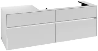 Villeroy & Boch WaschbeckenUS Collaro C030 1600x548x 500mm 4 Ausz. Waschbecken rechts White Matt – Bild 3