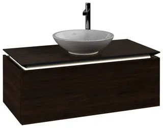 Villeroy & Boch WTUS Legato 1000x380x500mm m. Bel. 1 Ausz. Waschtisch m.tig Arizona Oak – Bild 2