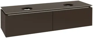 Villeroy & Boch WTUS Legato B599 1600x380x500mm 2 Ausz. für 2 Waschtisch Truffle Grey – Bild 3
