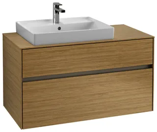 Villeroy & Boch WaschbeckenUS Collaro C017 1000x548x 500mm 2 Ausz. Waschbecken links Nordic Oak – Bild 2