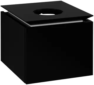 Villeroy & Boch WTUS Legato 450x380x500mm 1 Ausz. Waschtisch m.tig Black Matt Lacquer – Bild 3