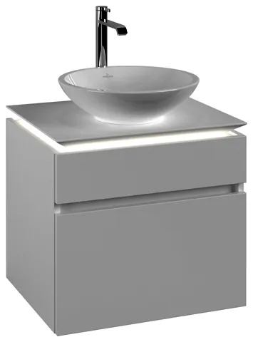 Villeroy & Boch WTUS Legato 600x550x500mm m. Bel. 2 Ausz. Waschtisch m.tig White Matt
