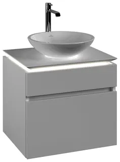 Villeroy & Boch WTUS Legato 600x550x500mm m. Bel. 2 Ausz. Waschtisch m.tig White Matt