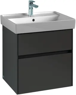 VB WaschbeckenUS Collaro 554x546x444mm 2 Ausz. Waschbecken m.tig Glossy White