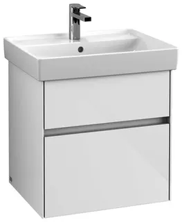 Villeroy & Boch WaschbeckenUS Collaro 554x546x444mm 2 Ausz. Waschbecken m.tig Glossy White – Bild 2