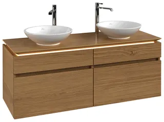 Villeroy & Boch WTUS Legato B592 1400x550x500mm m. Bel. 4 Ausz. für 2 Waschtisch Nordic Oak – Bild 2