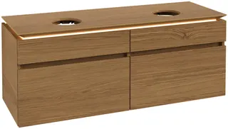Villeroy & Boch WTUS Legato B592 1400x550x500mm m. Bel. 4 Ausz. für 2 Waschtisch Nordic Oak – Bild 3