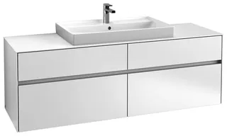 Villeroy & Boch WTUS Collaro C028 1600x548x500mm 4 Ausz. Waschtisch m.tig White Matt