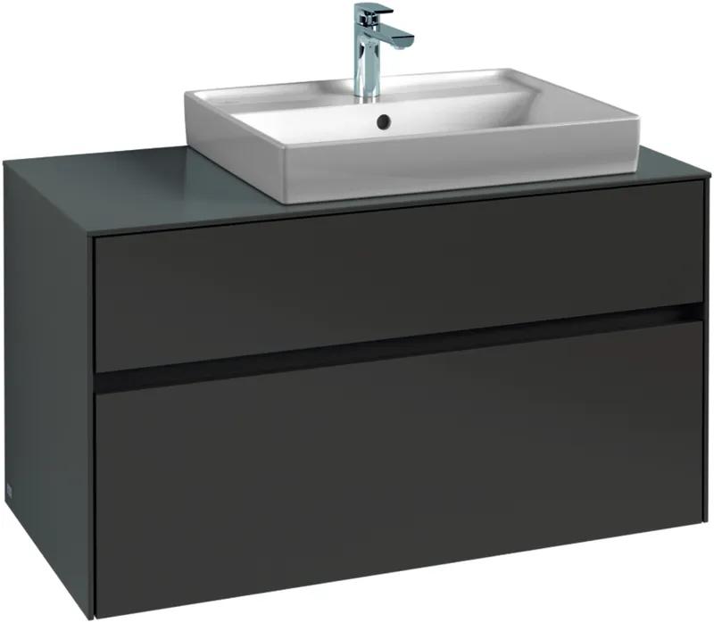 Villeroy & Boch WTUS Collaro C018 1000x548x500mm 2 Ausz. Waschtisch rechts Glossy White